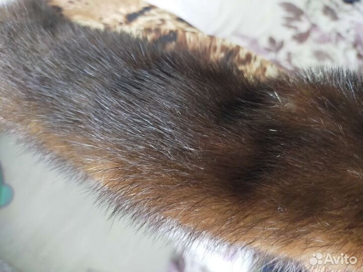 Платок с мехом норки