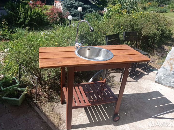 Стол уличный с мойкой IKEA Аpplaro