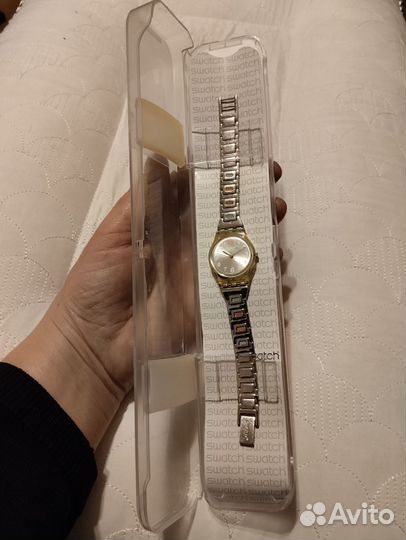 Часы Swatch металлические, водостойкие