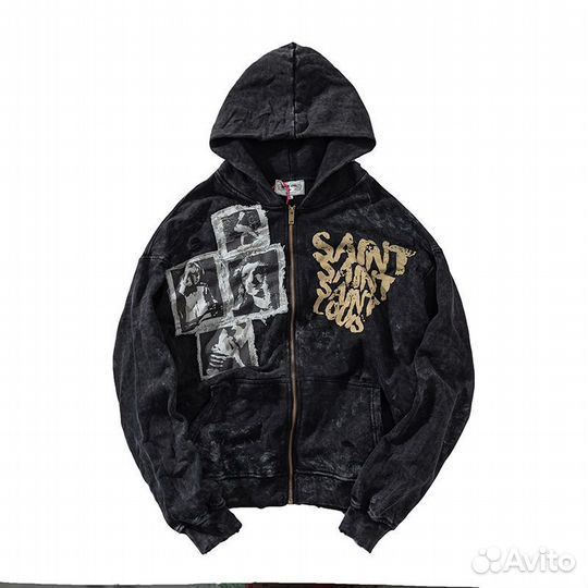 Зип худи saint michael оверсайз (новинка 2025)