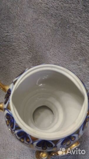 Самовар сувенирный фарфоровый. Гжель.Олимпийский