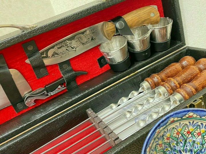Шашлычный набор подарочный набор шампуров