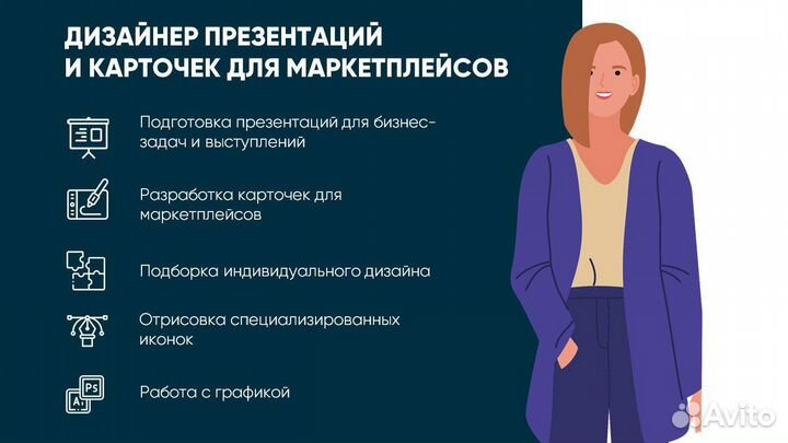 Презентации в Power Point, карточки Маркетплейсы
