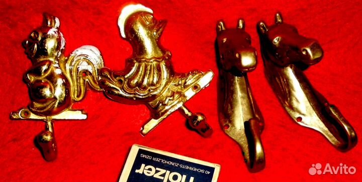 Винтажные вешалки бронза латунь Германия