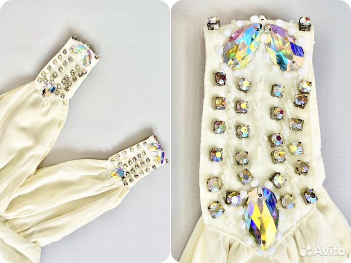 Платье женское вечернее шифоновое 42