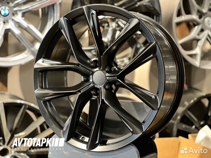 Диски литые R22 Tesla model X satin black