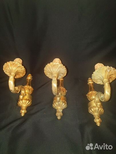 Бра. Бронза. Массив. Луи 15. Винтаж