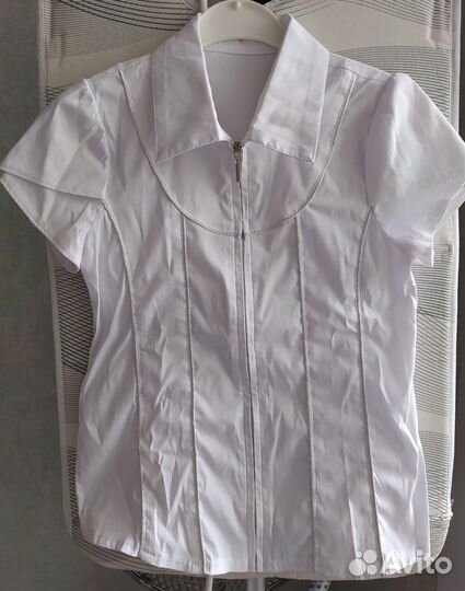 Блузки на молнии на девочку рост 129-134