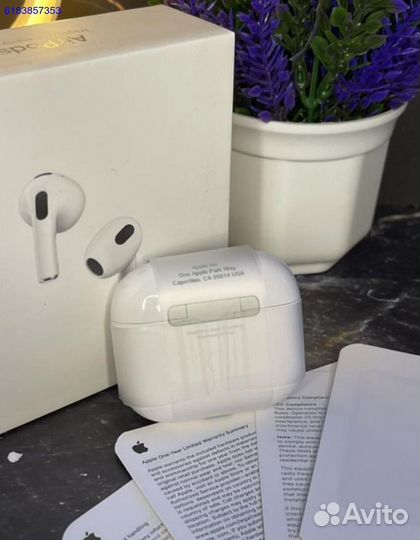 Airpods 3 (гарантия + чехол)