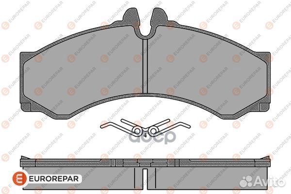 Колодки тормозные дисковые 1617276280 eurorepar