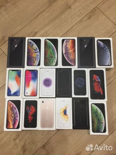 Коробки iPhone5,5s,6,6s,6+,6s+,7,8,x,xs,xs max,7+