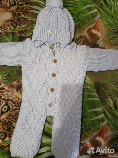 Вязаный комбенизон