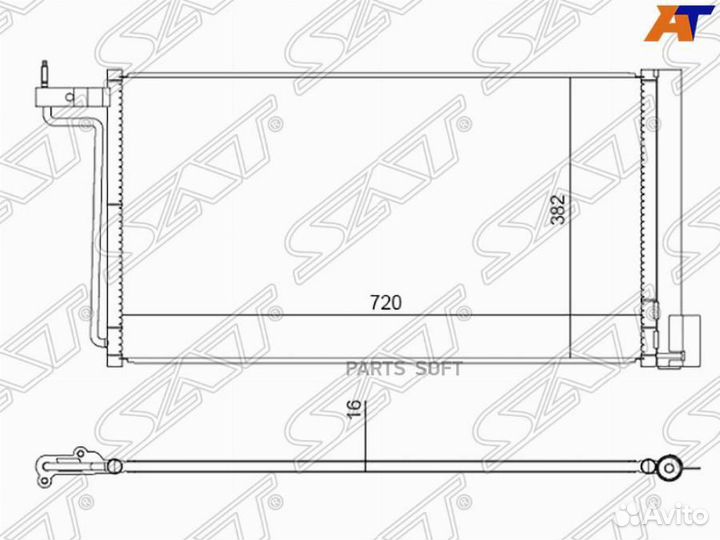 Радиатор кондиционера Форд Фокус 3 11