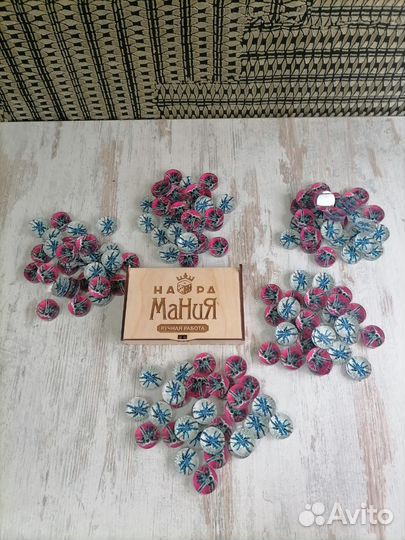 Фишки для нард оргстекло