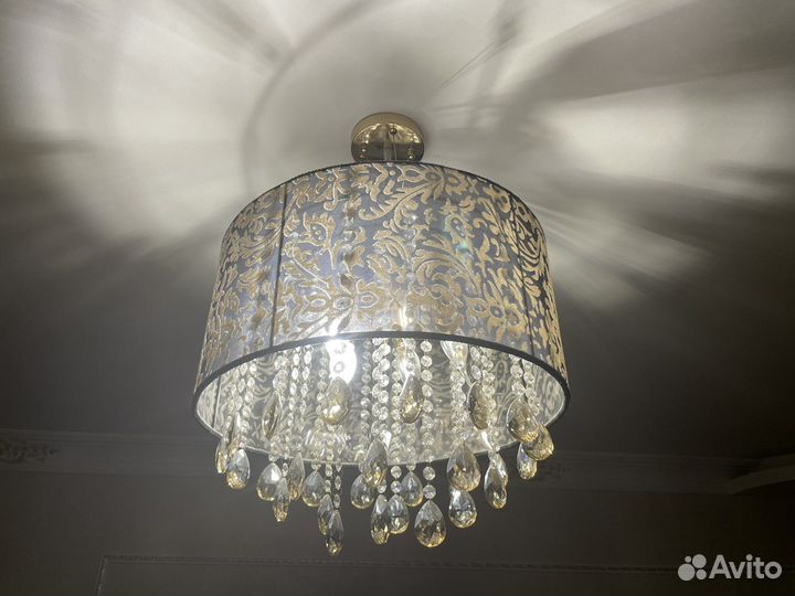 Люстра потолочная бу хрустальная