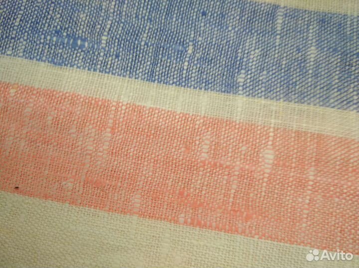 Ткань лён СССР для полотенец