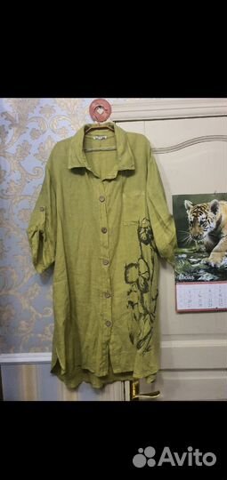 Платья -рубашка. Лен. Италия.48-54