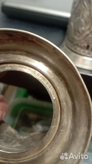 Подстаканник мельхиор СССР космос