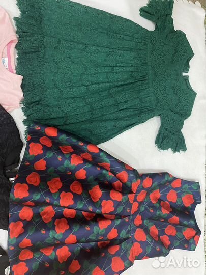 Три больших пакета одежды и обуви на 5-7 лет