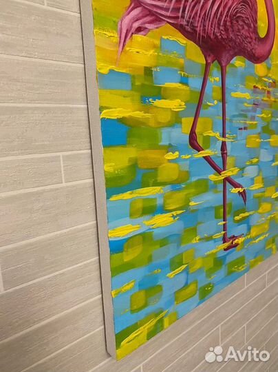 Розовый фламинго