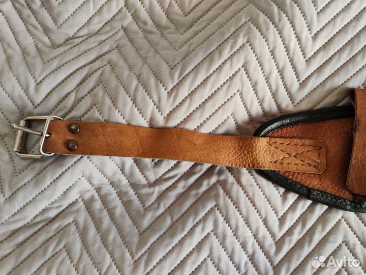 Кожаный патронташ б/у