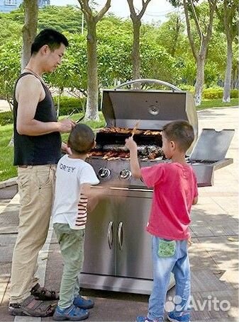 Газовый гриль барбекю BBQ +подарок Набор барбекю