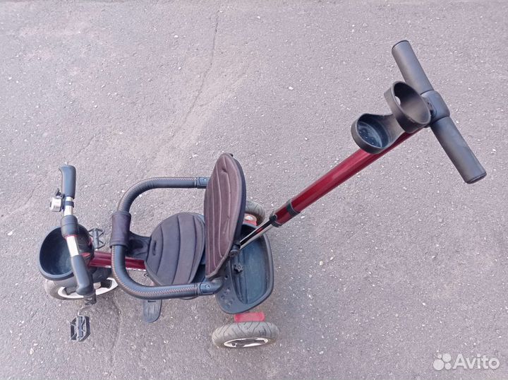 Детский велосипед с родительской ручкой