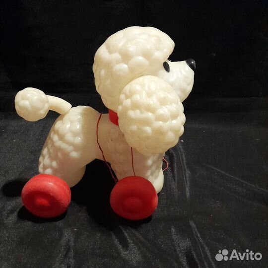 Игрушка пластиковая СССР Собачка