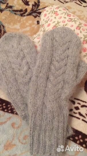 Варежки женские теплые