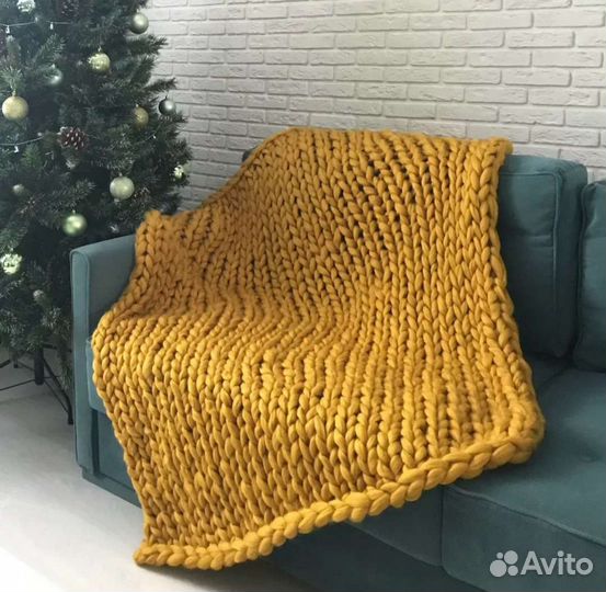 Яркий детский плед из мериносовой шерсти