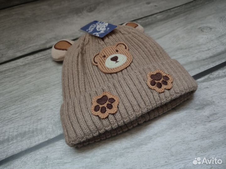 Шапка с ушками детская