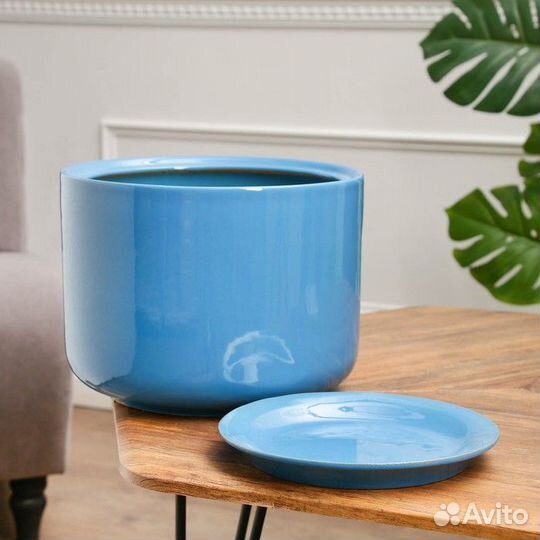 Горшок цветочный 'Орфей 1' 12 л, 1 сорт, голубой