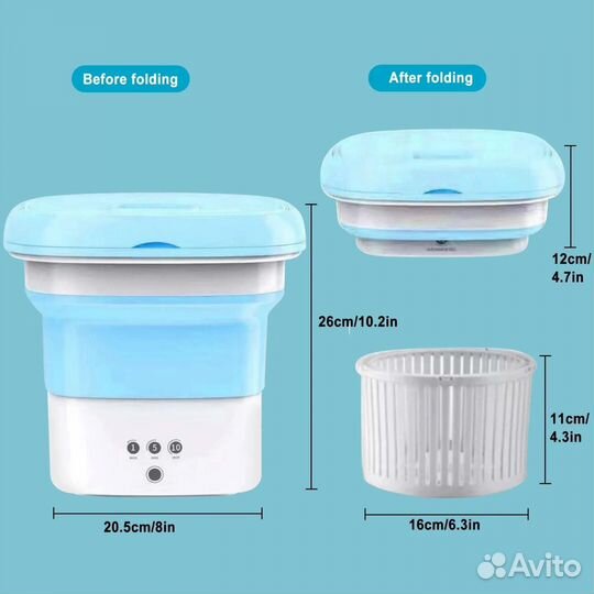 Ультразвуковая мини стиральная машина