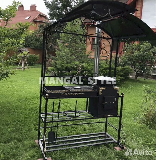 Мангал с крышей