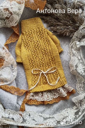 Вязаная одежда для собак, новая