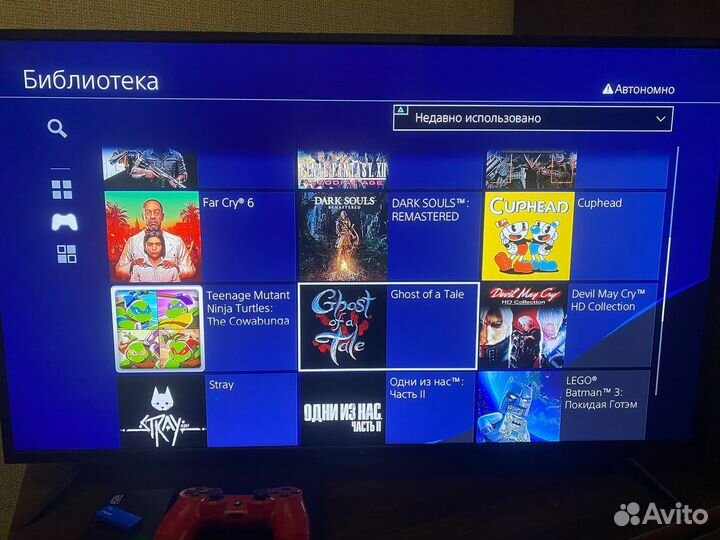 Прошитая PS4 Slim 1500GB + множество топовых игр