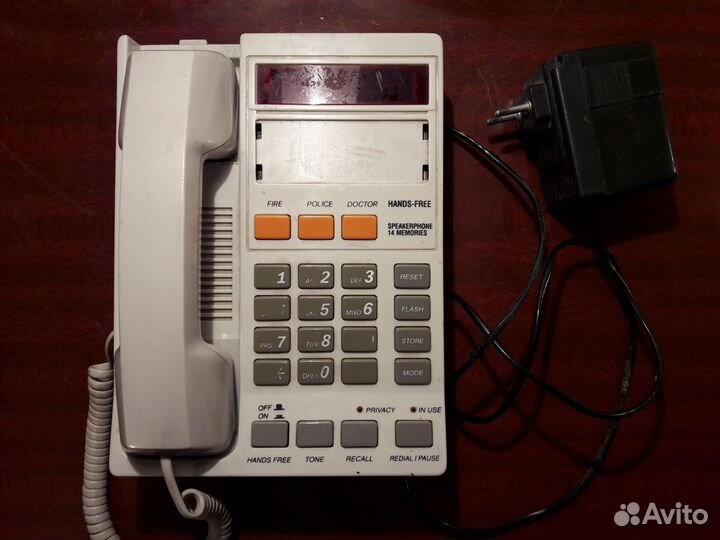 Радиотелефон Panasonic и телефон Русь с аон