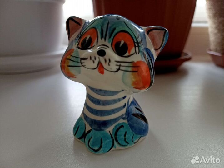 Котик фарфоровый ручная роспись