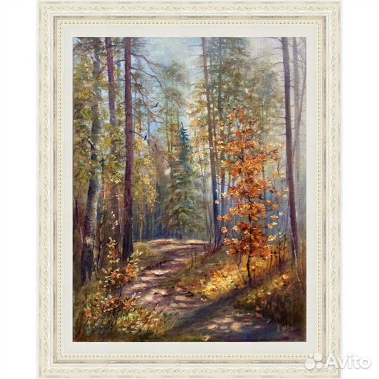 Картина маслом Осень, пейзаж