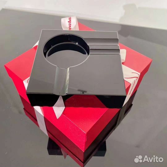 Baccarat хрусталь пепельница чёрная