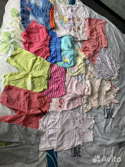 Детские вещи пакетом на девочку 98 104