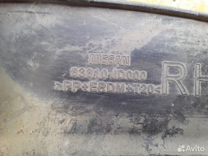 Накладка на крыло передняя правая Nissan Qashqai