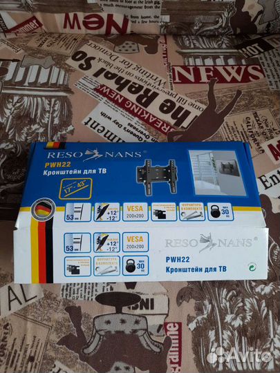 Кронштейн для тв наклонный Resonans PWH22