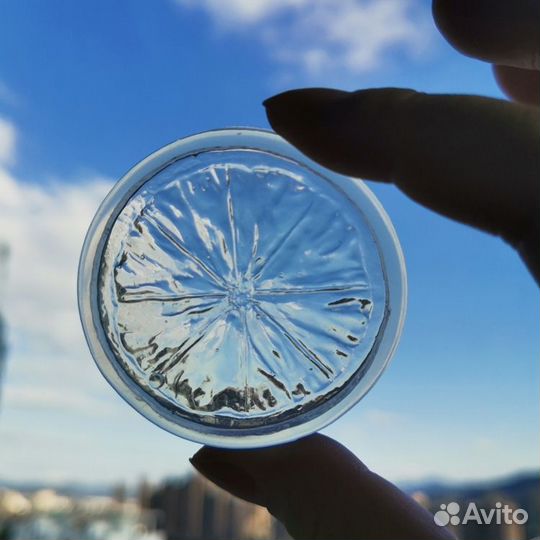 Силиконовый молд - Долька лимона, d5см