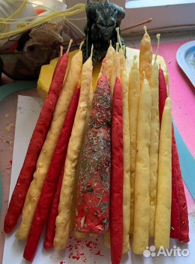 Авторские свечи из натурального воска