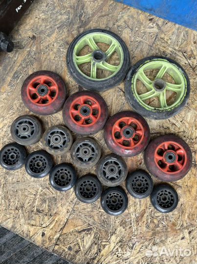 Колеса на ролики, самокат и тд