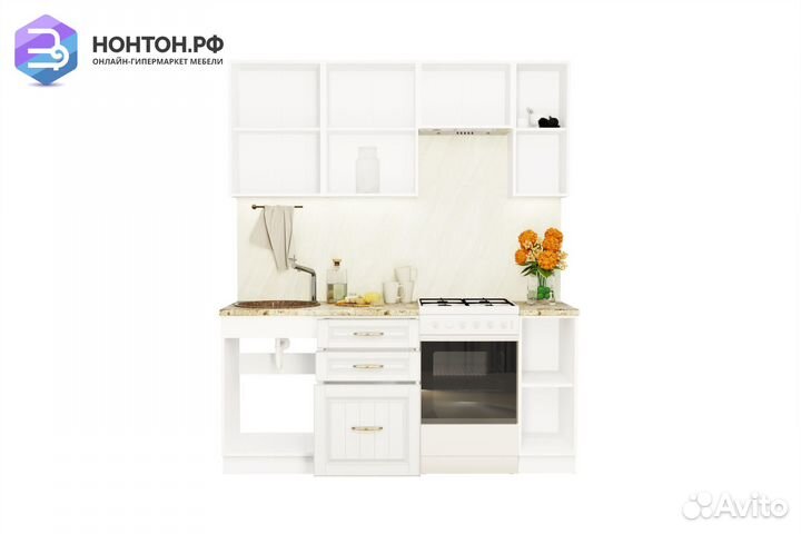 Кухня Лондон 1.8 м дуб крем