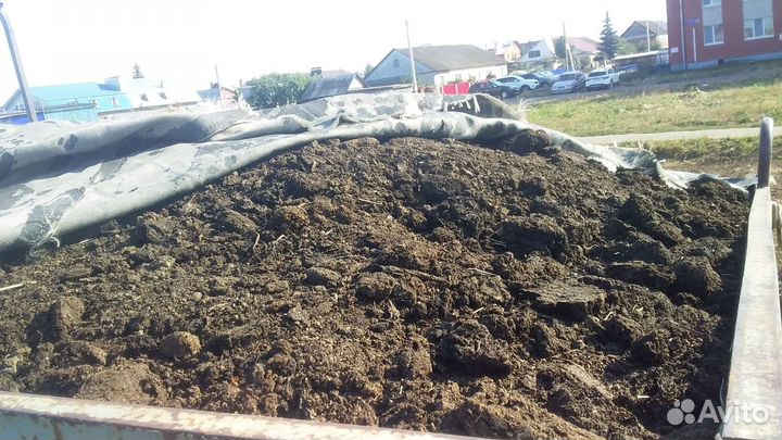 Конский навоз, перегной