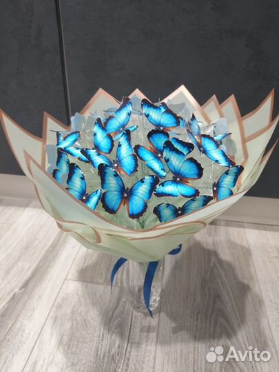 Готовый букет из бабочек