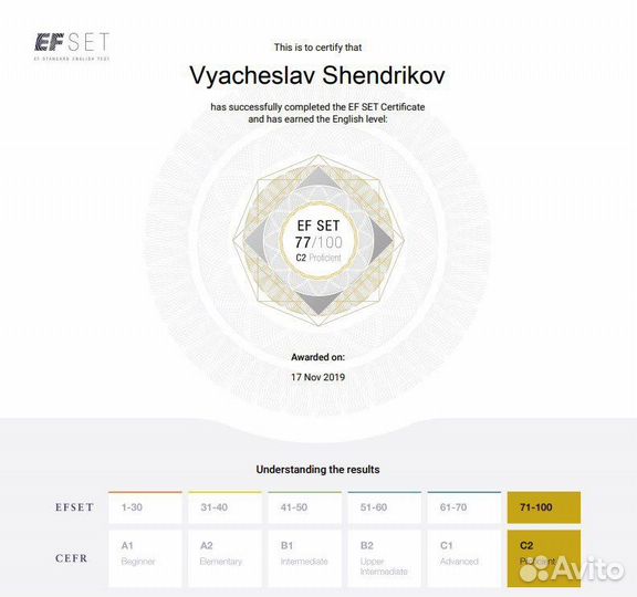 Репетитор по английскому языку (C2)